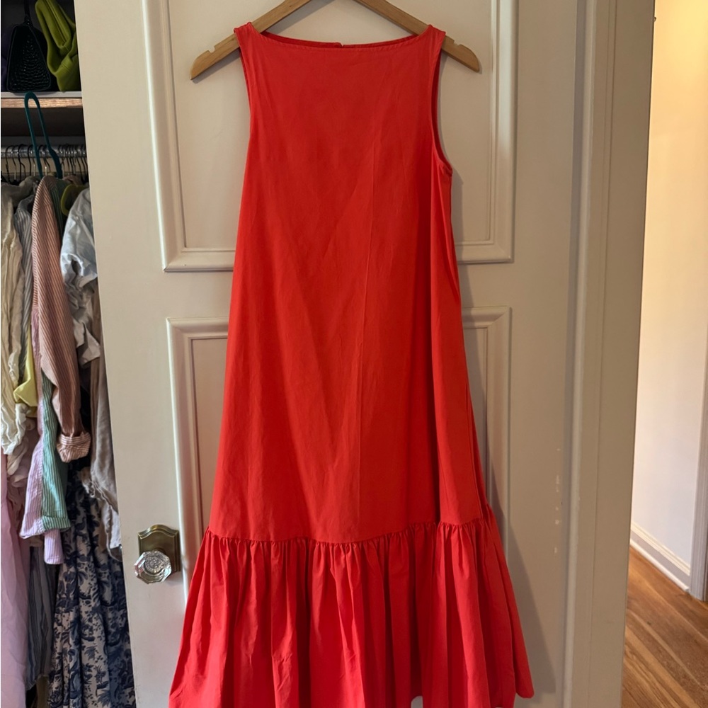 Christopher John Rogers Vibrant Red Midi Dress